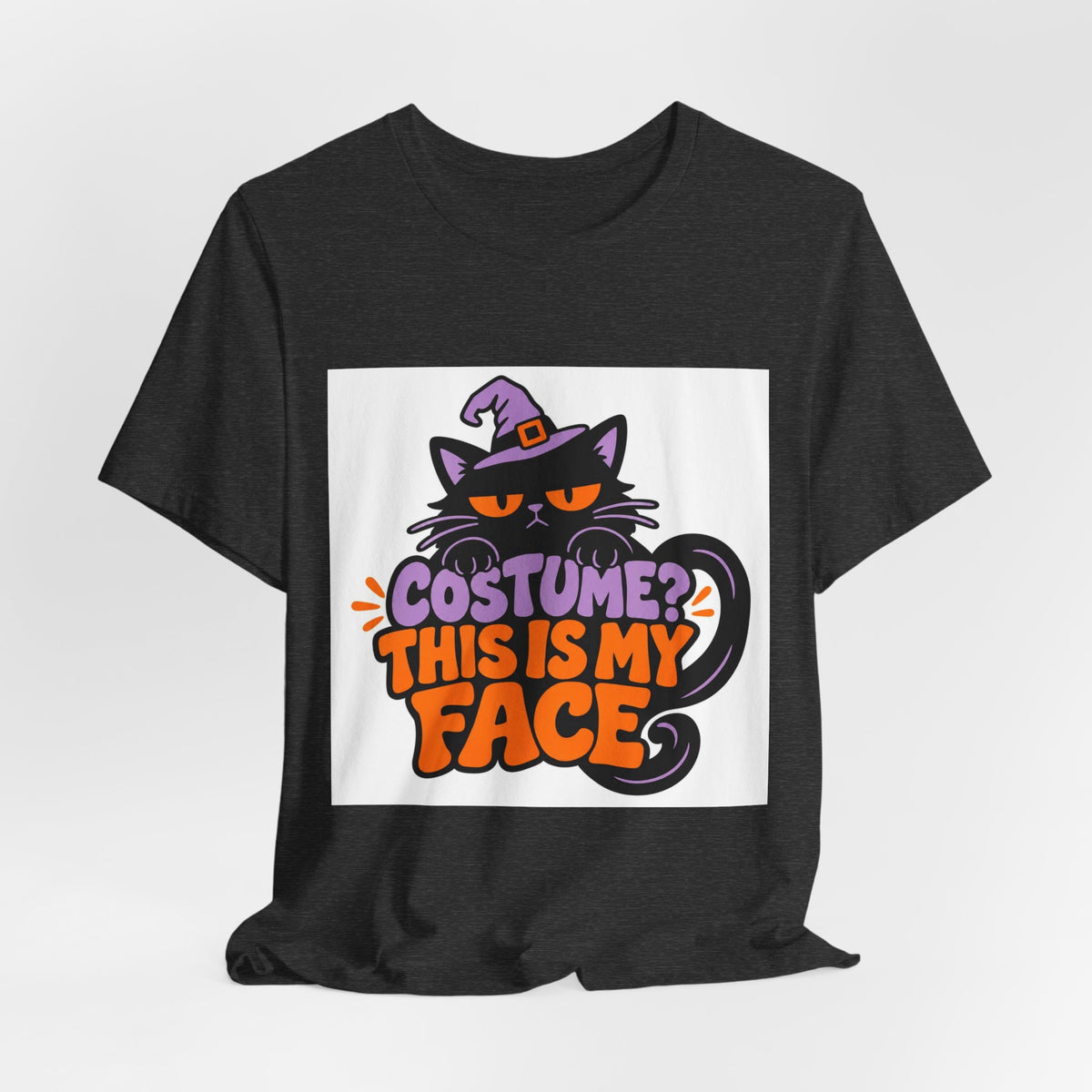 Costume? This Is My Face Halloween Cat T-Shirt