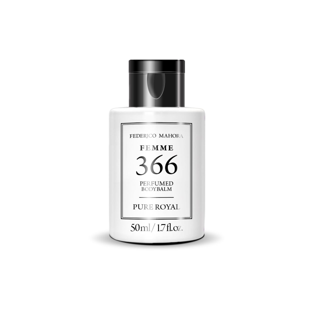 Perfumed Body Balm 366 50 ml by FEDERICO MAHORA, moisturizing and regenerating with vitamins E and B5.