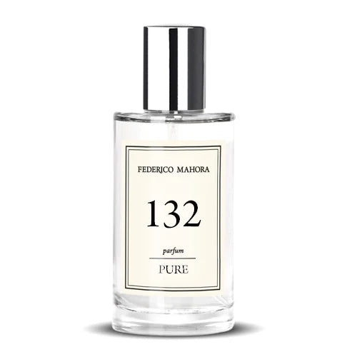 PURE COLLECTION PARFUM FOR HER FM 132 bottle with intense ginger, cardamom, and ambergris fragrance notes.
