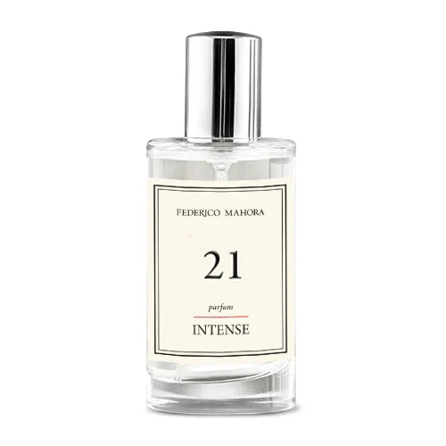 INTENSE COLLECTION FOR HER FM 21 perfume bottle with a classic and warm fragrance.