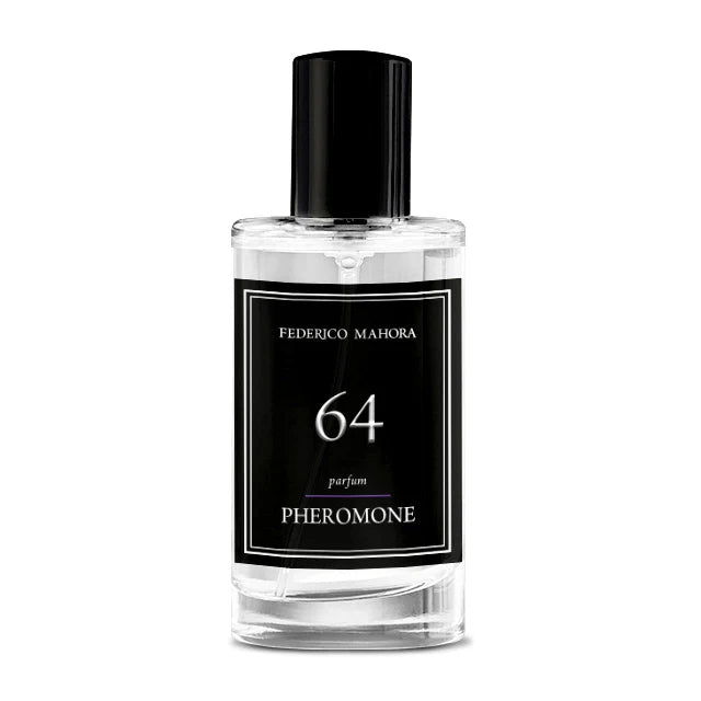 PHEROMONE COLLECTION PARFUM FOR HIM FM 64 bottle with black label and cap.
