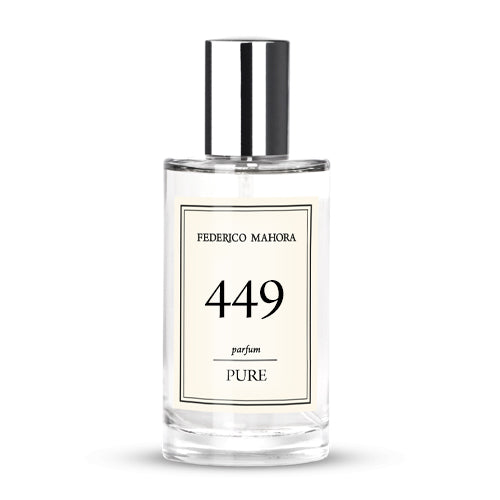 FM 449 50 ml women's perfume bottle with citrus and floral notes.