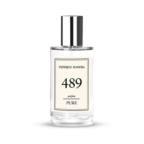 PURE 489 Female Fragrance 50ml bottle with sleek design and label.