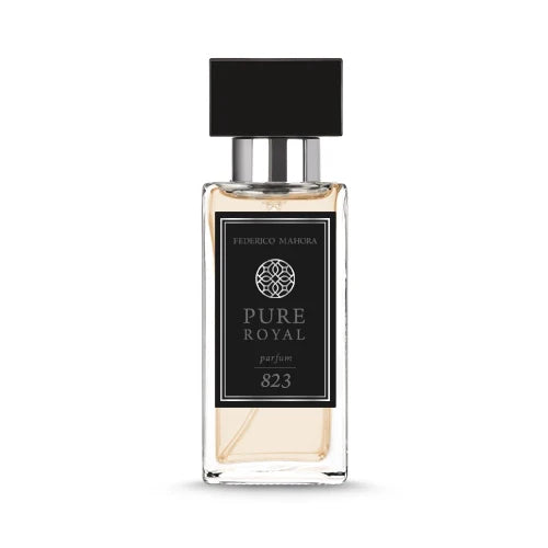 PURE ROYAL FOR HIM 823 perfume bottle 50 ml with luxurious and decadent notes.