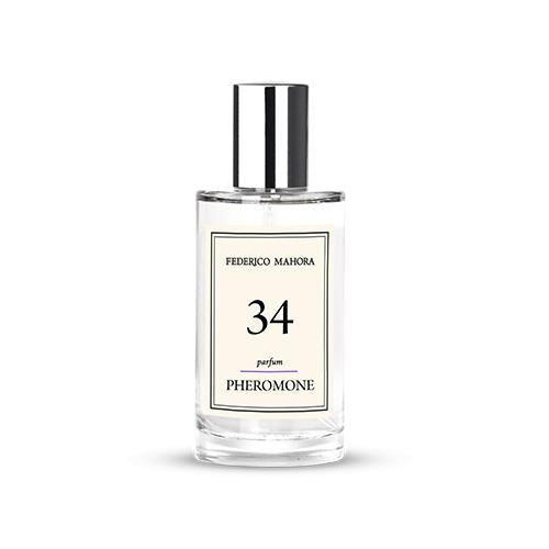 Pheromone Collection Parfum For Her Fm34 with a sleek bottle design.