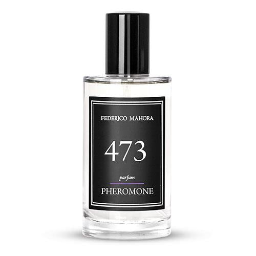 Pheromone Collection Parfum For Him FM473 bottle with fresh, noble fragrance notes.