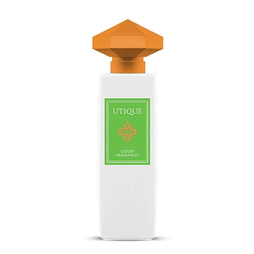 UTIQUE BUBBLE 100 ml perfume in luxury packaging featuring citrus, floral, woody, and musk notes.