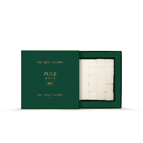 Home Ritual Melt Wax 900 75 g eco-friendly scented wax melts in green packaging.