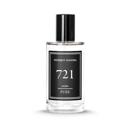 PURE COLLECTION PARFUM FOR HIM FM 721 bottle with elegant design and masculine fragrance notes.