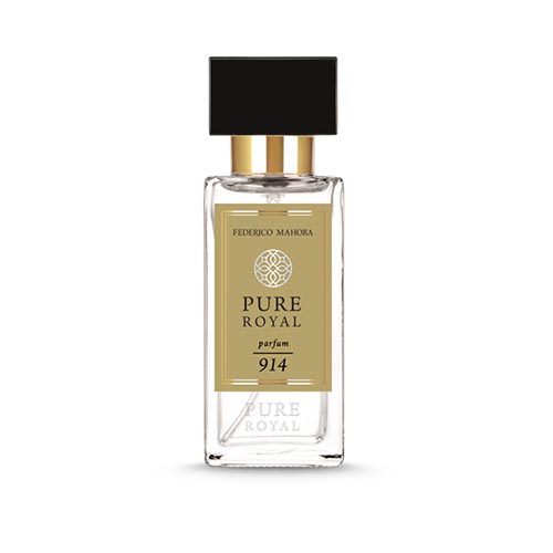 PURE ROYAL UNISEX FM 914 50 ml perfume bottle with refreshing, sparkling, sweet fragrance notes.