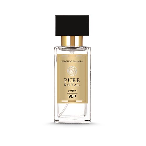 FM 900 Parfum Unisex Pure Royal Collection bottle with elegant label design.