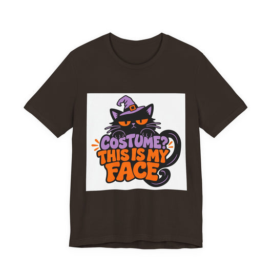 Costume? This Is My Face Halloween Cat T-Shirt
