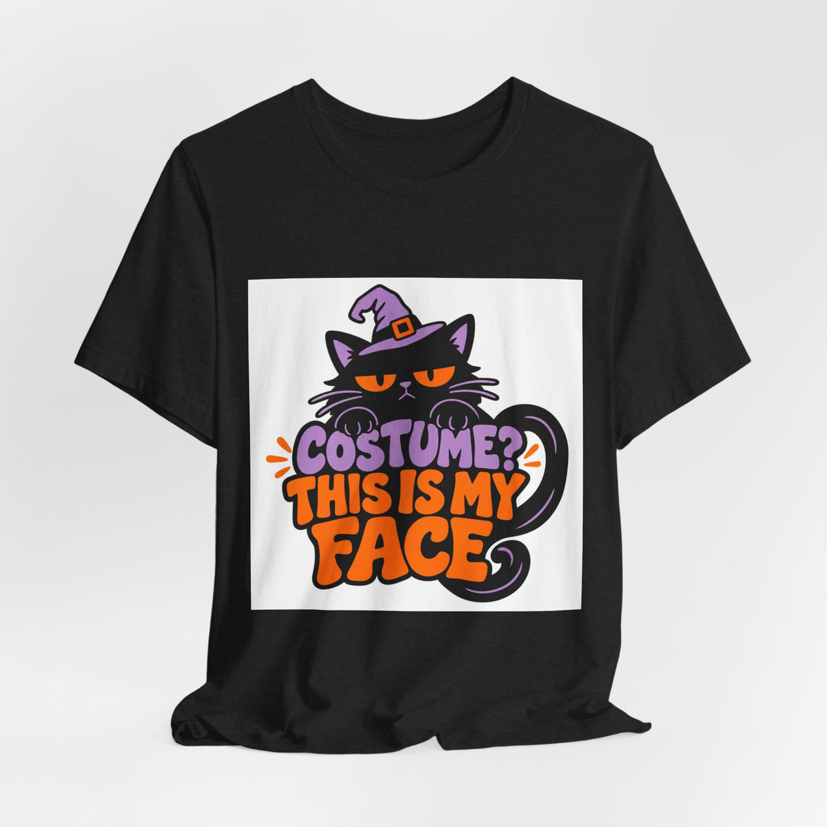 Costume? This Is My Face Halloween Cat T-Shirt