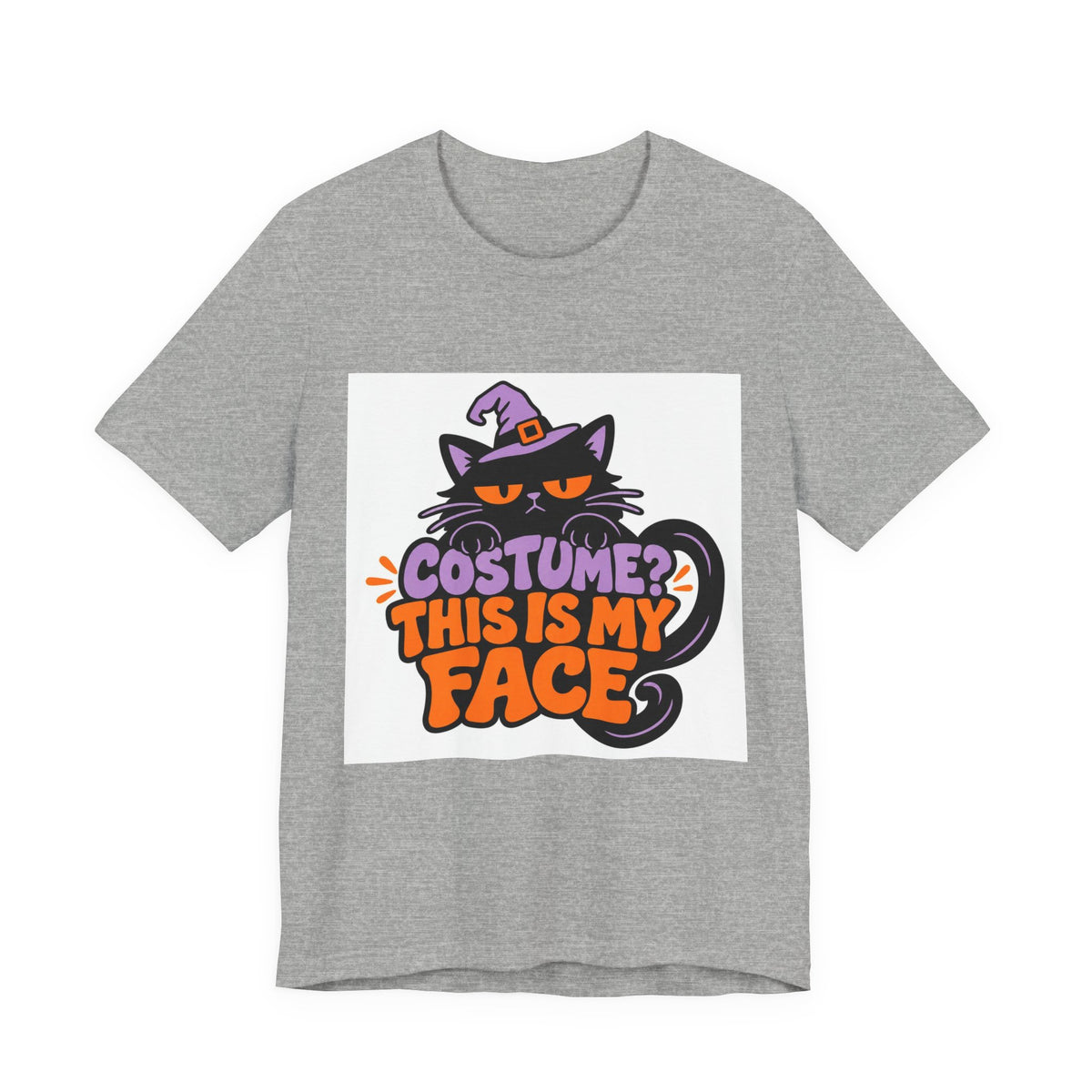 Costume? This Is My Face Halloween Cat T-Shirt