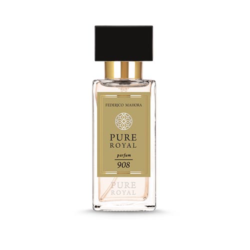 PURE ROYAL UNISEX FM 908 50ml floral perfume with bergamot, jasmine, and patchouli notes inspired by Tom Ford White Patchouli