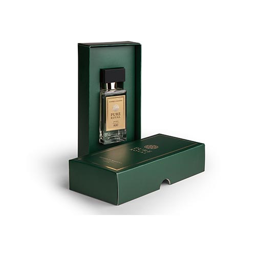 PARFUM UNISEX PURE ROYAL 905 50 ML bottle in elegant green packaging.